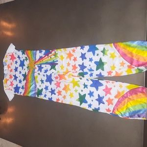 Stars and rainbows kids costume size large